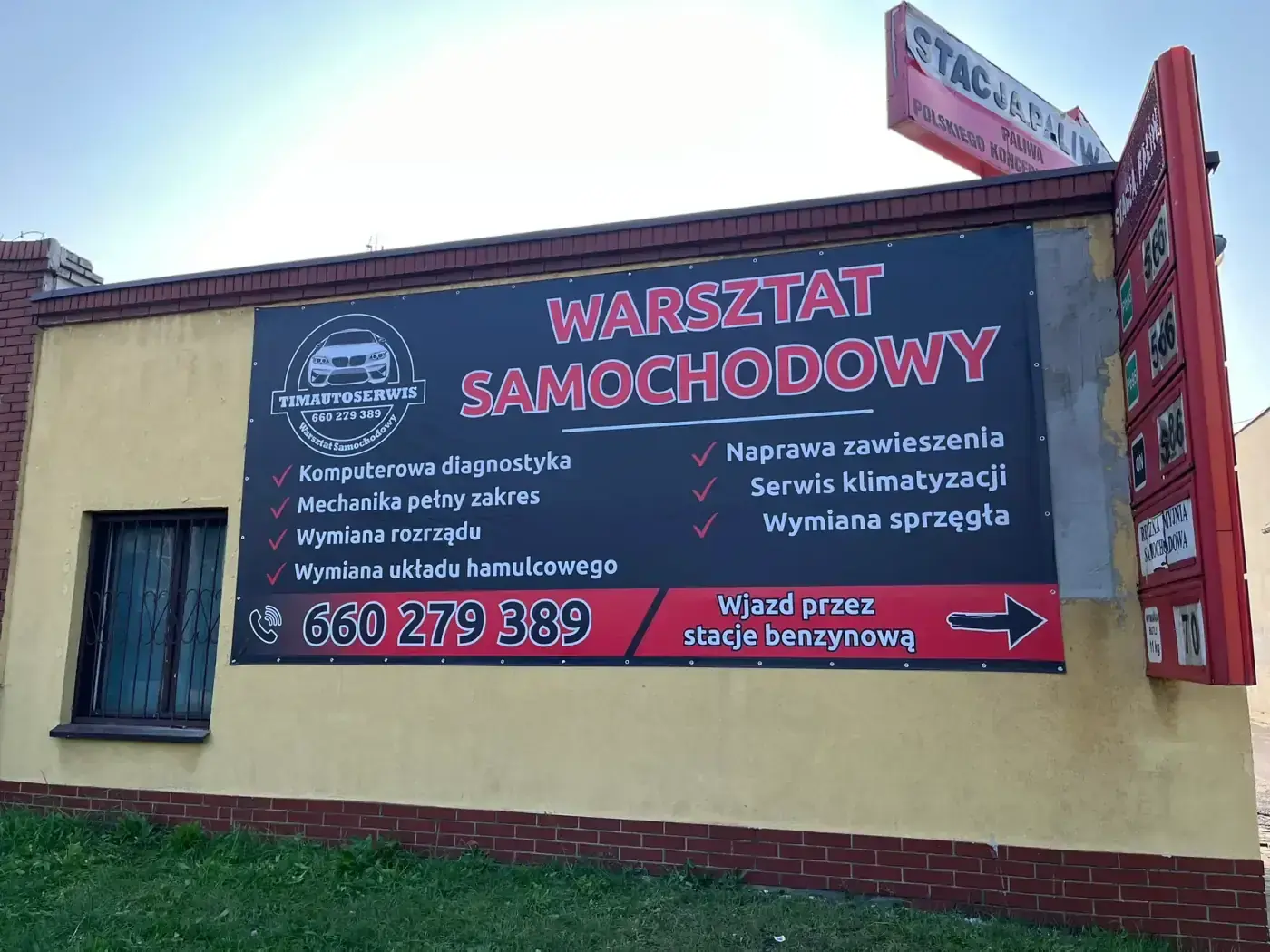 Baner wielkoformatowy warsztatu