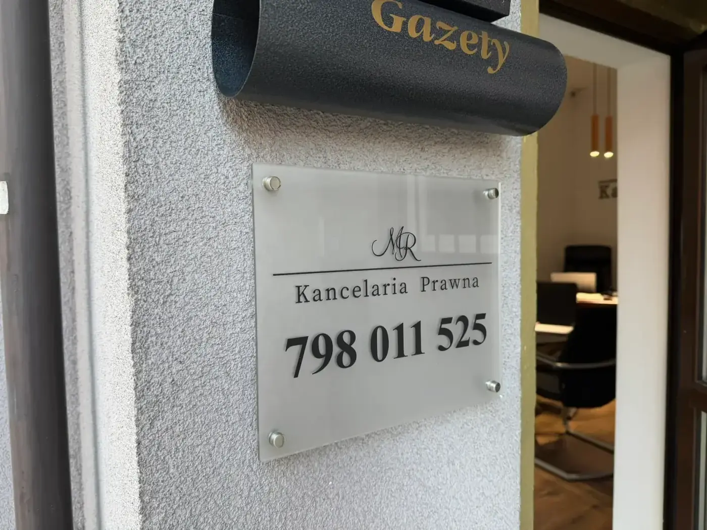 Tabliczka informacyjna z plexi